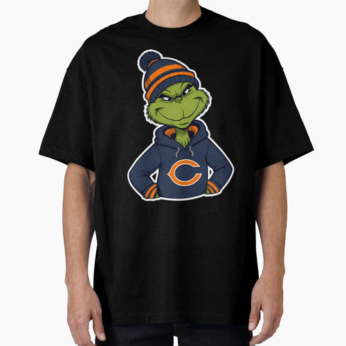 Grinch Chicago Bears Funny Nfl Chica T-Shirt - Streetwear Style Men Women - T-Shirt, Sweatshirt, Hoodie