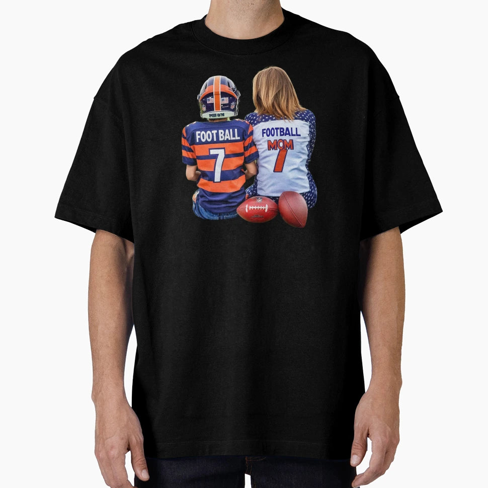 Football Mom T-Shirt - Custom Art Print for Adults - T-Shirt, Sweatshirt, Hoodie