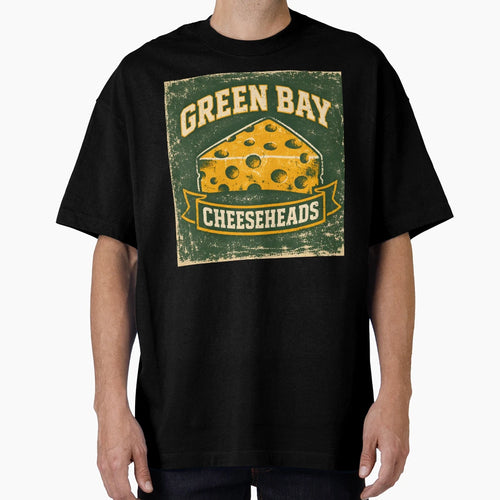 Green Bay Cheeseheads T-Shirt - Fun Novelty Design for Adults - T-Shirt, Sweatshirt, Hoodie