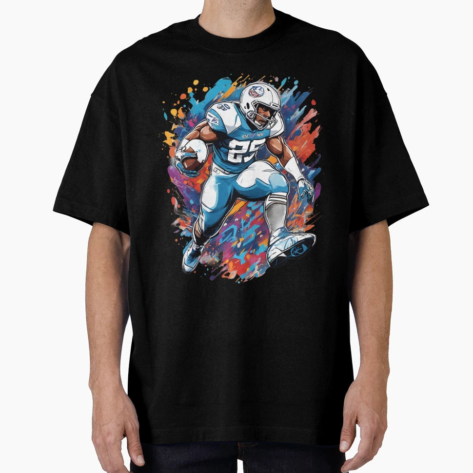 American Football Running Back T-Shirt - Custom Art Print Men Women - T-Shirt, Sweatshirt, Hoodie