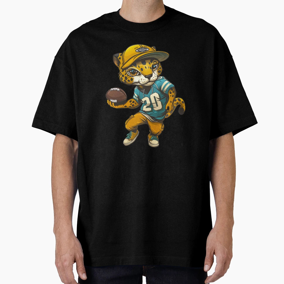 Jaguars Football Player T-Shirt - Novelty Apparel for Adults - T-Shirt, Sweatshirt, Hoodie