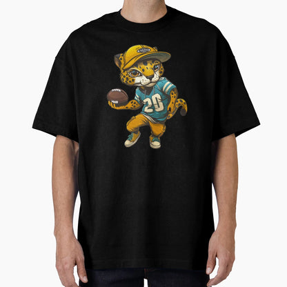 Jaguars Football Player T-Shirt - Novelty Apparel for Adults - T-Shirt, Sweatshirt, Hoodie