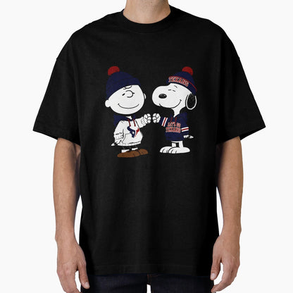 Charlie Brown And Snoopy Nfl Houston T-Shirt - Custom Art Print Unisex - T-Shirt, Sweatshirt, Hoodie
