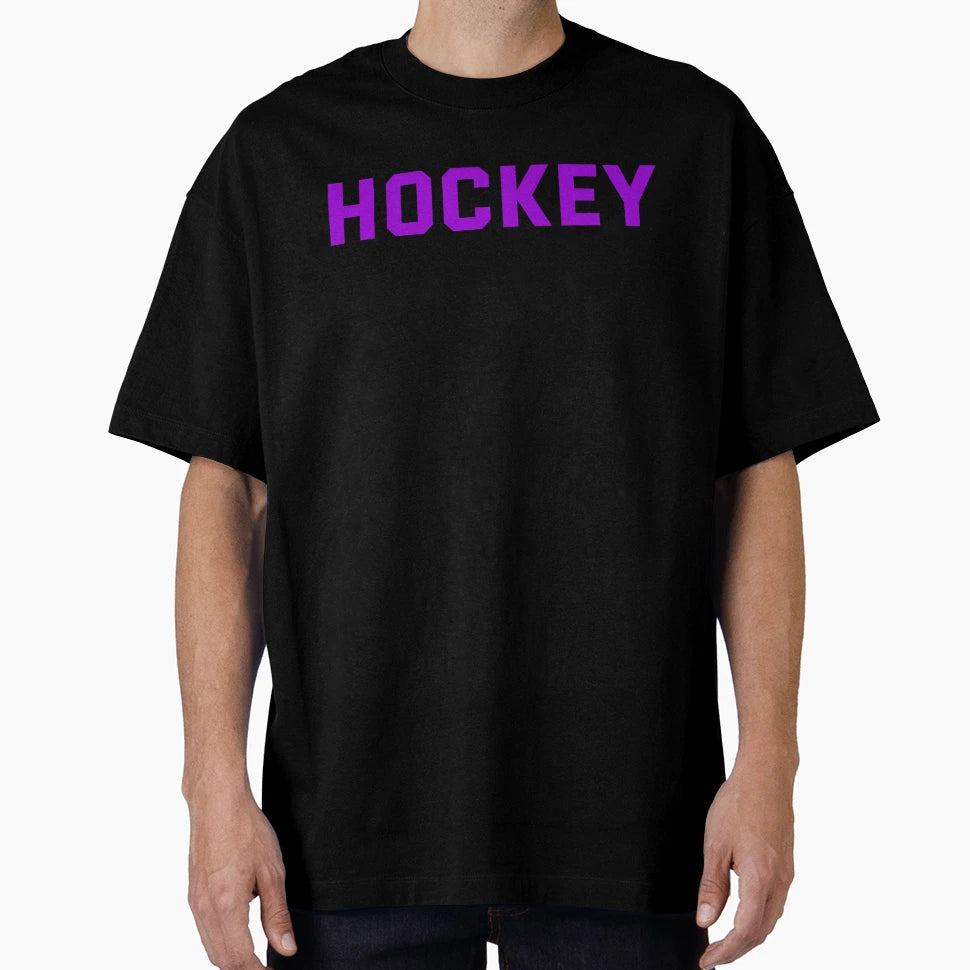 Hockey Player Jersey Text T-Shirt - Graphic Print Unisex - T-Shirt, Sweatshirt, Hoodie