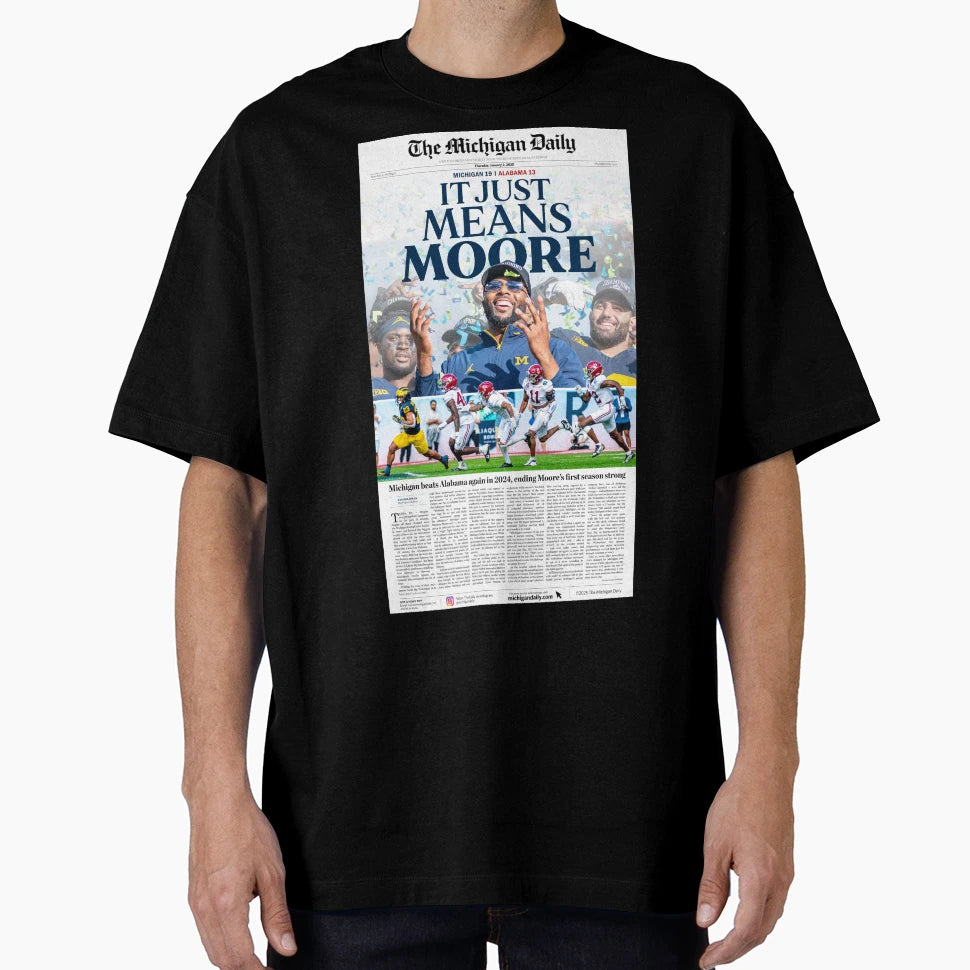 Michigan Daily Reliaquest Bowl Cover 1 T-Shirt - Graphic Print for Adults - T-Shirt, Sweatshirt, Hoodie
