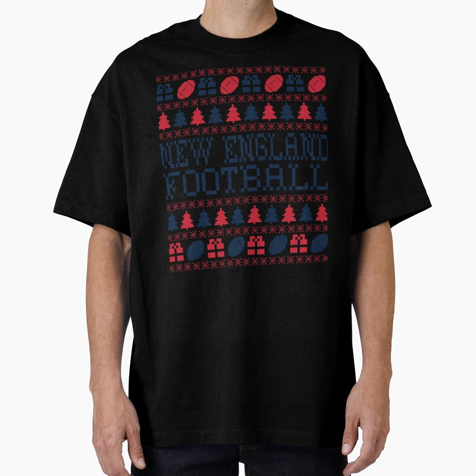 New England Football Holiday T-Shirt - Fun Novelty Design Men Women - T-Shirt, Sweatshirt, Hoodie