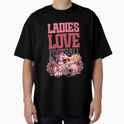 Ladies Love Football T-Shirt - Aesthetic Graphic Men Women - T-Shirt, Sweatshirt, Hoodie