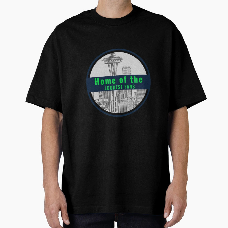Seattle Home Loudest Fans T-Shirt - Custom Art Print Men Women - T-Shirt, Sweatshirt, Hoodie