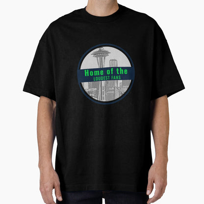 Seattle Home Loudest Fans T-Shirt - Custom Art Print Men Women - T-Shirt, Sweatshirt, Hoodie
