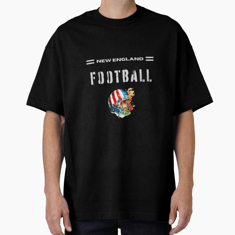 New England Football Usa Flag Helmet T-Shirt - Unique Graphic Unisex - T-Shirt, Sweatshirt, Hoodie