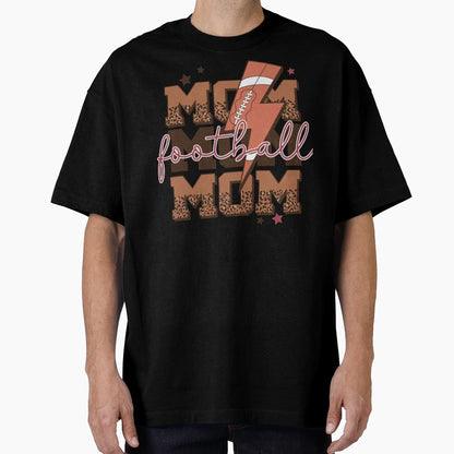 Mom Mom Mom Football Mothers Day T-Shirt - Trendy Graphic for Adults - T-Shirt, Sweatshirt, Hoodie
