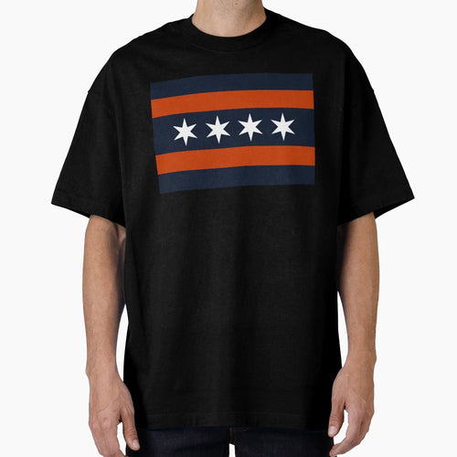 Chicago City Flag Bears T-Shirt - Trendy Graphic Men Women - T-Shirt, Sweatshirt, Hoodie