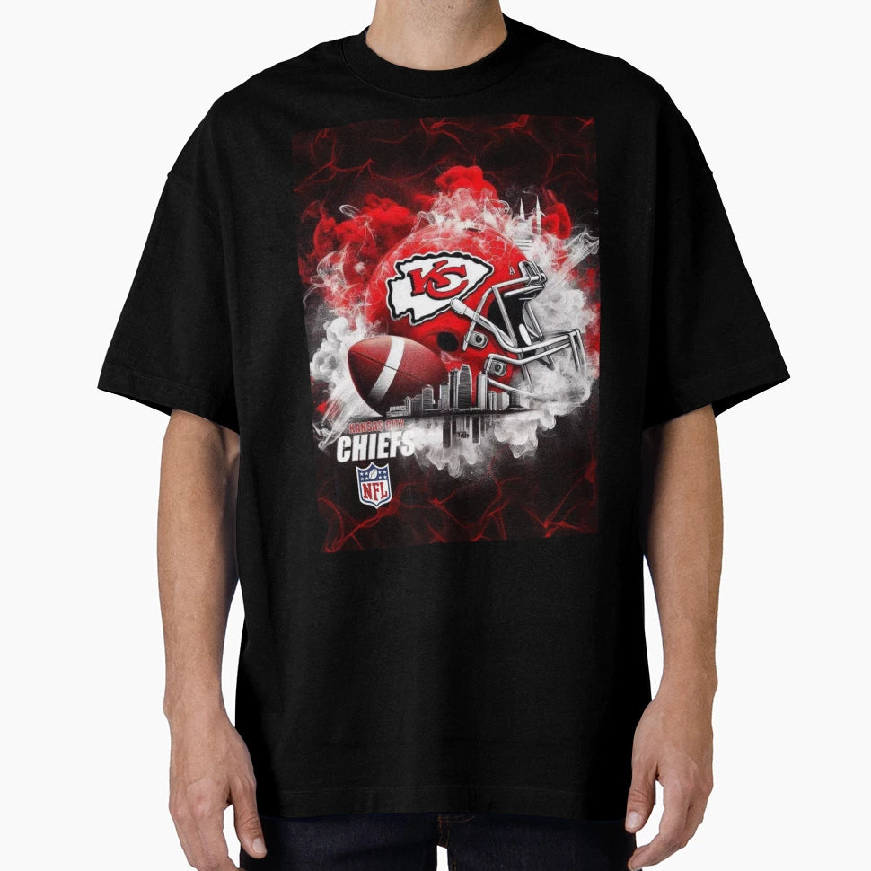 Football Kingdom Red Gold Kc T-Shirt - Trendy Graphic Men Women - T-Shirt, Sweatshirt, Hoodie