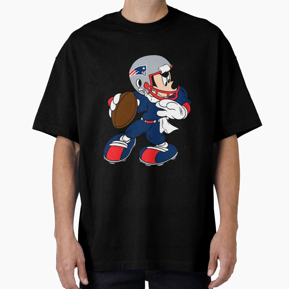 New England Patriots Football T-Shirt - Minimalist Print for Adults - T-Shirt, Sweatshirt, Hoodie