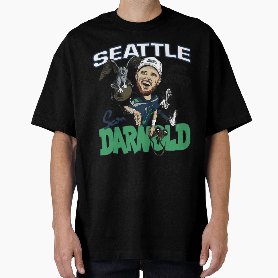 Sam Darnold Seattle Seahawks Chirp T-Shirt - Custom Art Print for Adults - T-Shirt, Sweatshirt, Hoodie