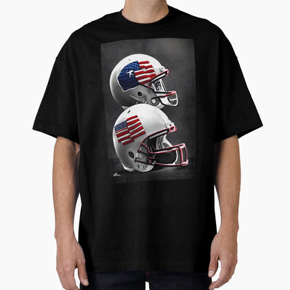 Football Helmets Paint Splatter T-Shirt - Aesthetic Graphic for Adults - T-Shirt, Sweatshirt, Hoodie