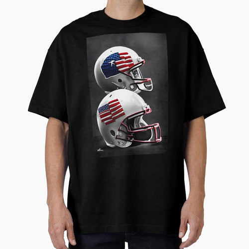 Football Helmets Paint Splatter T-Shirt - Aesthetic Graphic for Adults - T-Shirt, Sweatshirt, Hoodie