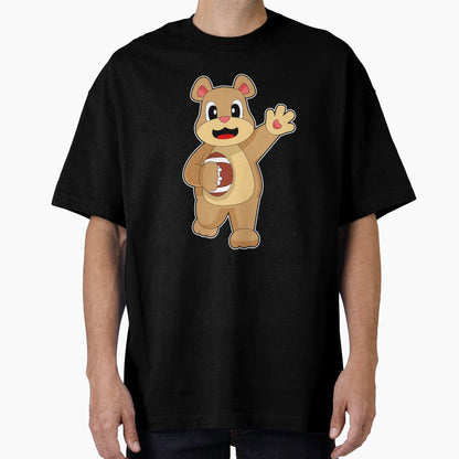 Bear American Football Sports T-Shirt - Fun Novelty Design for Adults - T-Shirt, Sweatshirt, Hoodie