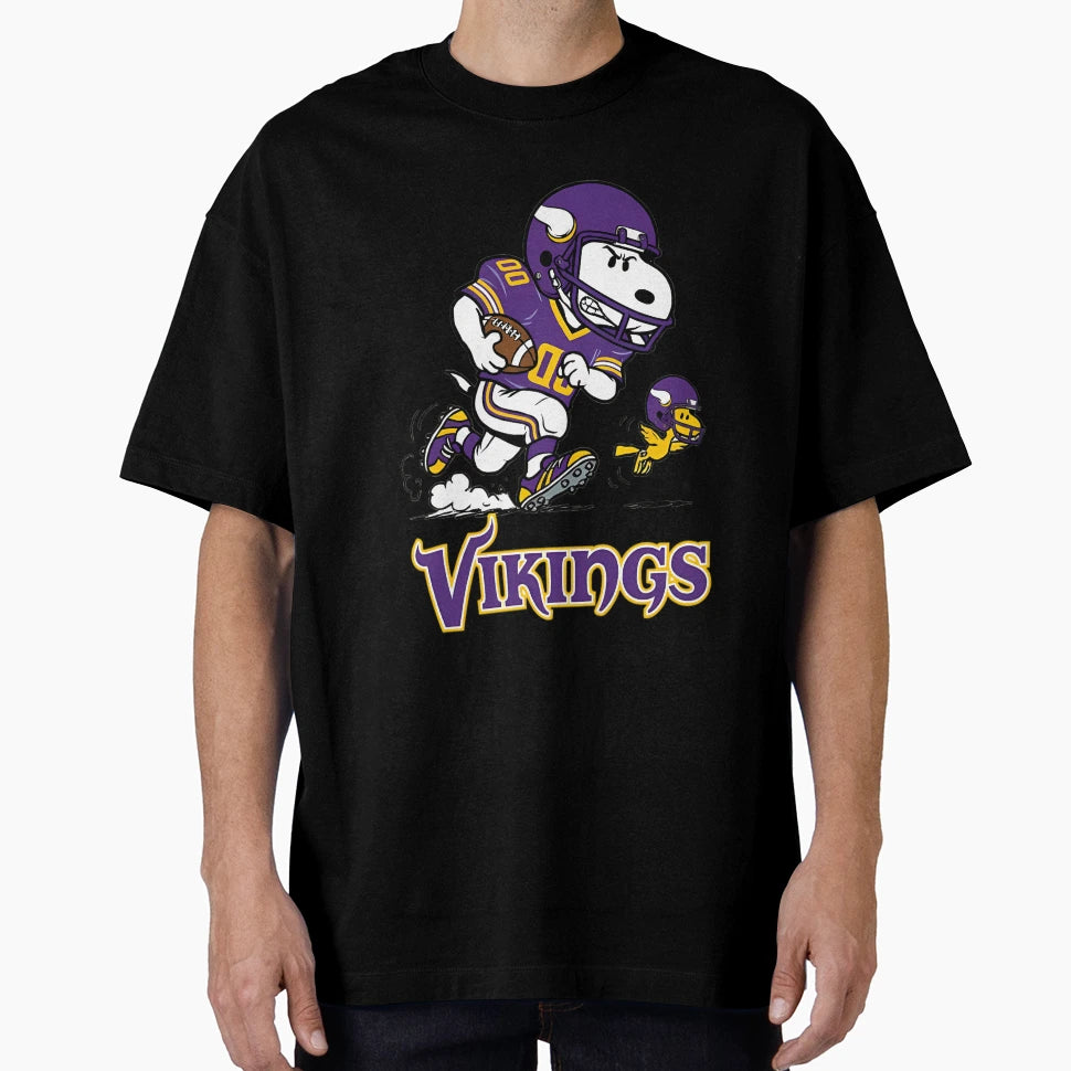 Woodstock Snoopy Minnesota Football T-Shirt - Graphic Print Unisex - T-Shirt, Sweatshirt, Hoodie