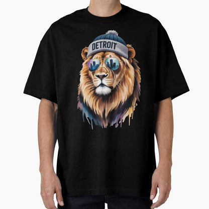 Detroit Lion T-Shirt - Streetwear Style Men Women - T-Shirt, Sweatshirt, Hoodie