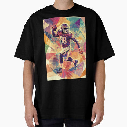Quaterback Throwing Pass Geometric T-Shirt - Streetwear Style for Adults - T-Shirt, Sweatshirt, Hoodie