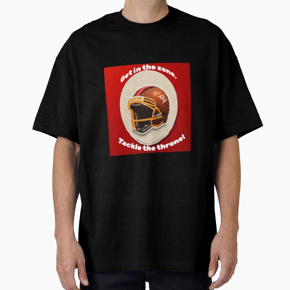 American Football Get Zone Tackle T-Shirt - Trendy Graphic for Adults - T-Shirt, Sweatshirt, Hoodie