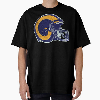 Rams Helmet Distressed T-Shirt - Trendy Graphic Men Women - T-Shirt, Sweatshirt, Hoodie