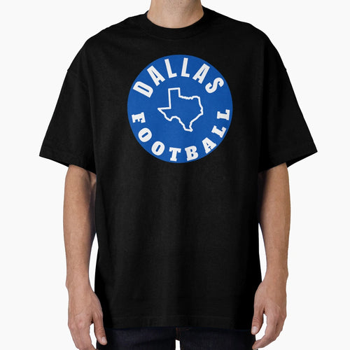 Dallas Football State Circle T-Shirt - Custom Art Print Unisex - T-Shirt, Sweatshirt, Hoodie