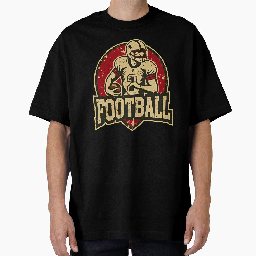 Football Sports Logo T-Shirt - Aesthetic Graphic Unisex - T-Shirt, Sweatshirt, Hoodie