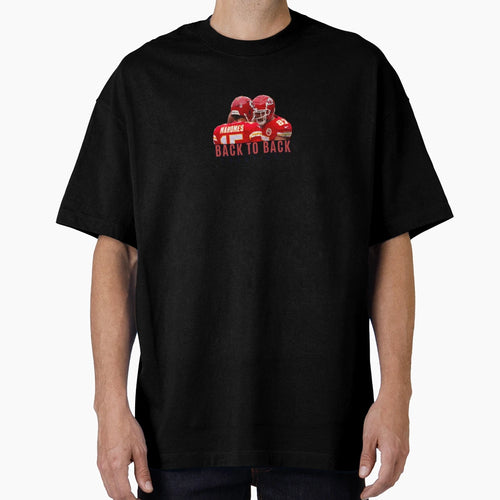 Kansas City Chiefs Back To Back T-Shirt - Custom Art Print for Adults - T-Shirt, Sweatshirt, Hoodie