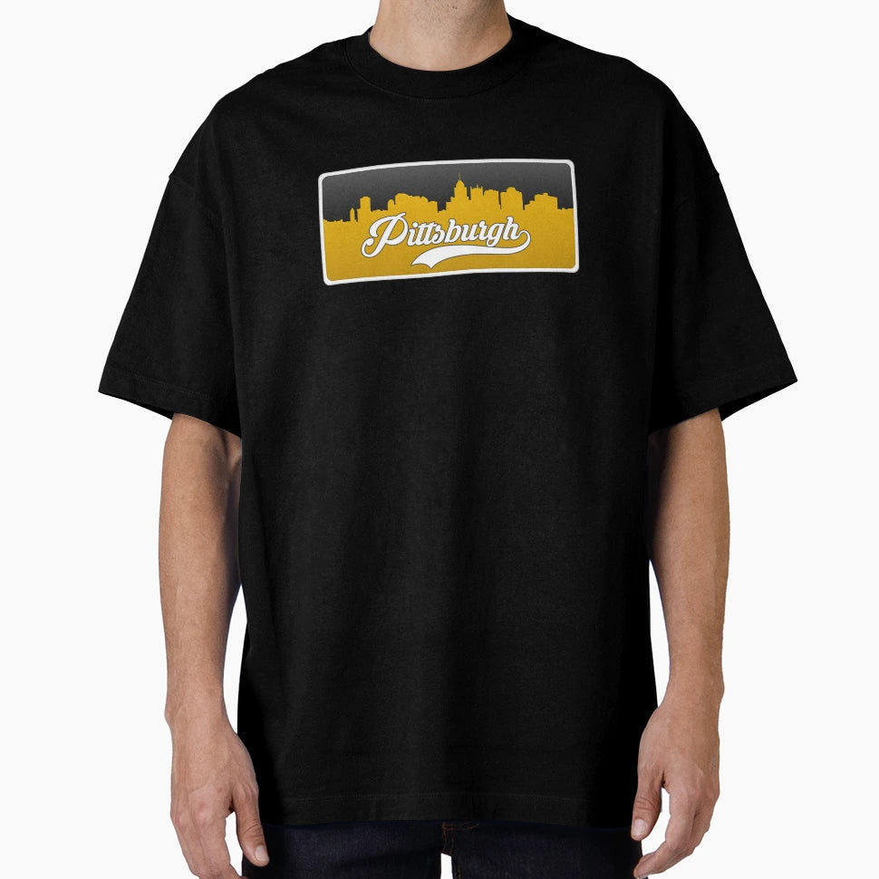 Pittsburgh Football Skyline T-Shirt - Custom Art Print for Adults - T-Shirt, Sweatshirt, Hoodie
