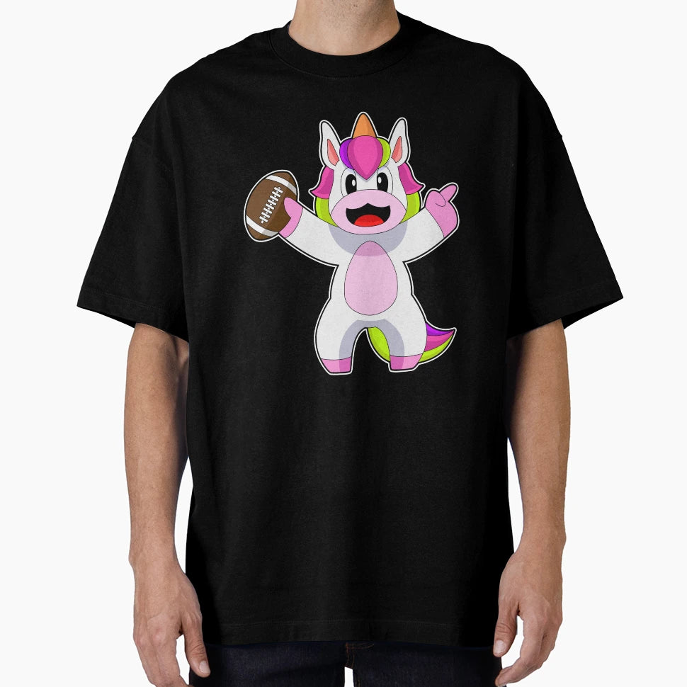 Unicorn American Football Sports T-Shirt - Casual Everyday Wear Unisex - T-Shirt, Sweatshirt, Hoodie