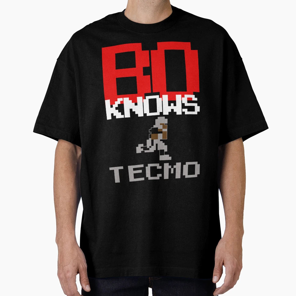 Bo Knows Tecmo T-Shirt - Minimalist Print for Adults - T-Shirt, Sweatshirt, Hoodie