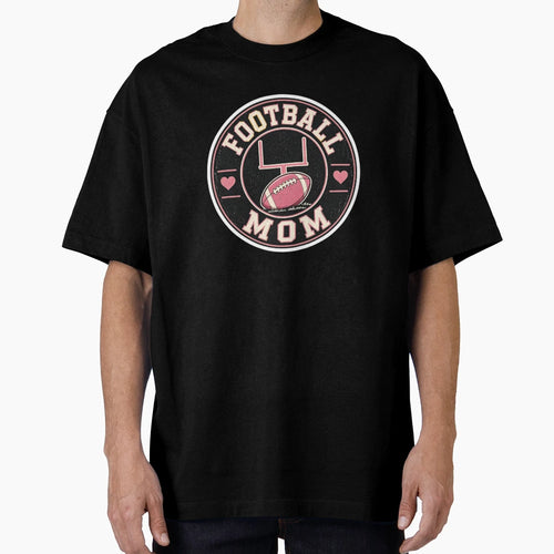 Football Mom Badge T-Shirt - Trendy Graphic for Adults - T-Shirt, Sweatshirt, Hoodie