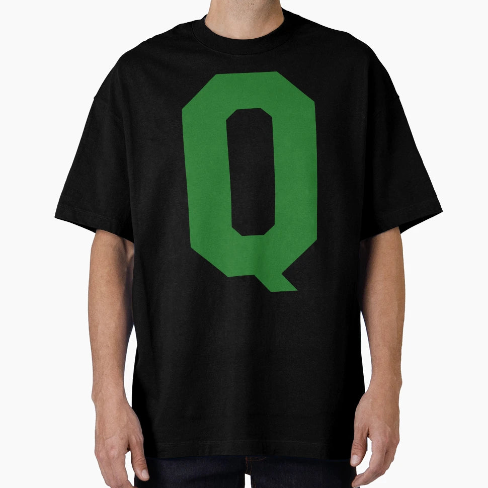 Alphabet Green Q Sports Letter Q T-Shirt - Unique Graphic Unisex - T-Shirt, Sweatshirt, Hoodie