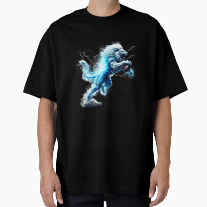 Lions American Football Lightning T-Shirt - Fun Novelty Design Men Women - T-Shirt, Sweatshirt, Hoodie