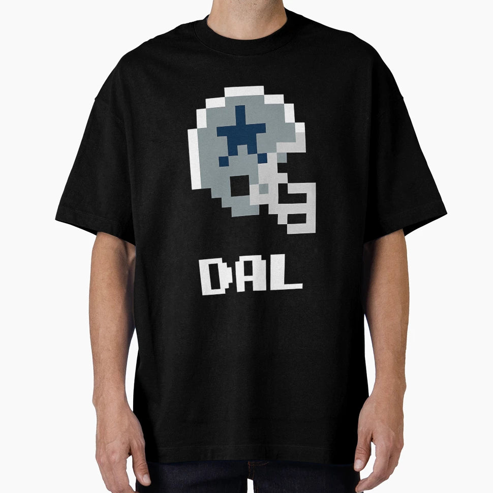 Dallas Tecmo Super Bowl Football Helmet T-Shirt - Graphic Print for Adults - T-Shirt, Sweatshirt, Hoodie