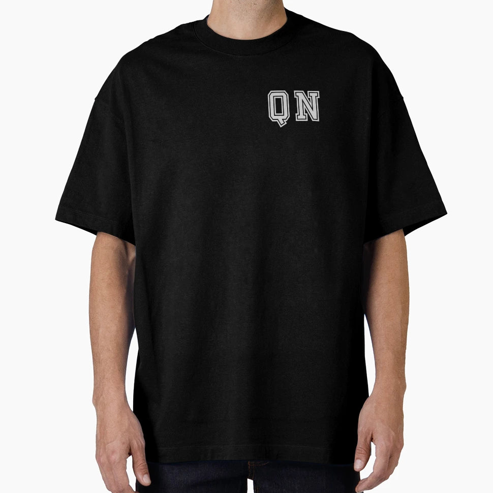 Q N Varsity Initials Varsity Letters T-Shirt - Graphic Print Men Women - T-Shirt, Sweatshirt, Hoodie