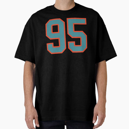 95 Number Aqua Orange Lucky Sports T-Shirt - Streetwear Style Unisex - T-Shirt, Sweatshirt, Hoodie