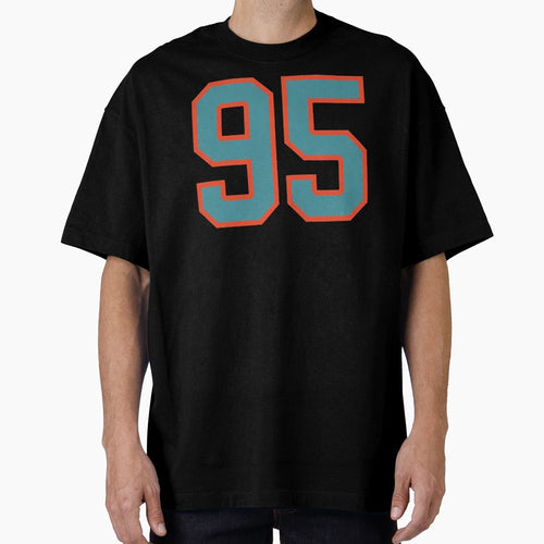 95 Number Aqua Orange Lucky Sports T-Shirt - Streetwear Style Unisex - T-Shirt, Sweatshirt, Hoodie
