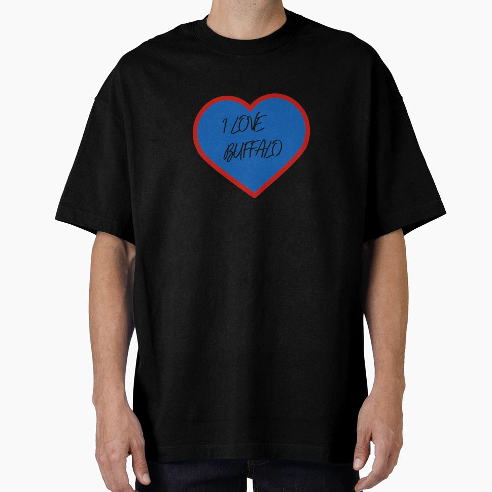 I Love Buffalo T-Shirt - Minimalist Print Men Women - T-Shirt, Sweatshirt, Hoodie