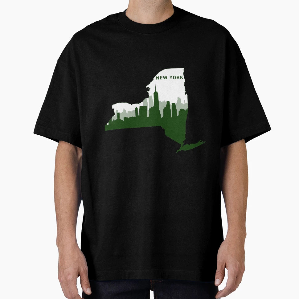 Green New York T-Shirt - Custom Art Print for Adults - T-Shirt, Sweatshirt, Hoodie