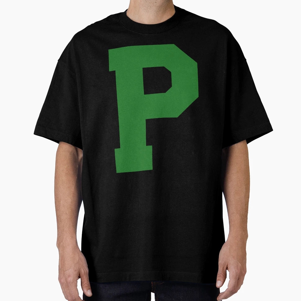 Alphabet Green P Sports Letter P T-Shirt - Custom Art Print for Adults - T-Shirt, Sweatshirt, Hoodie