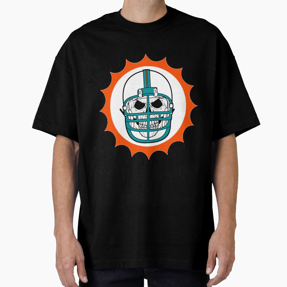 Dolphins Skull T-Shirt - Fun Novelty Design Men Women - T-Shirt, Sweatshirt, Hoodie
