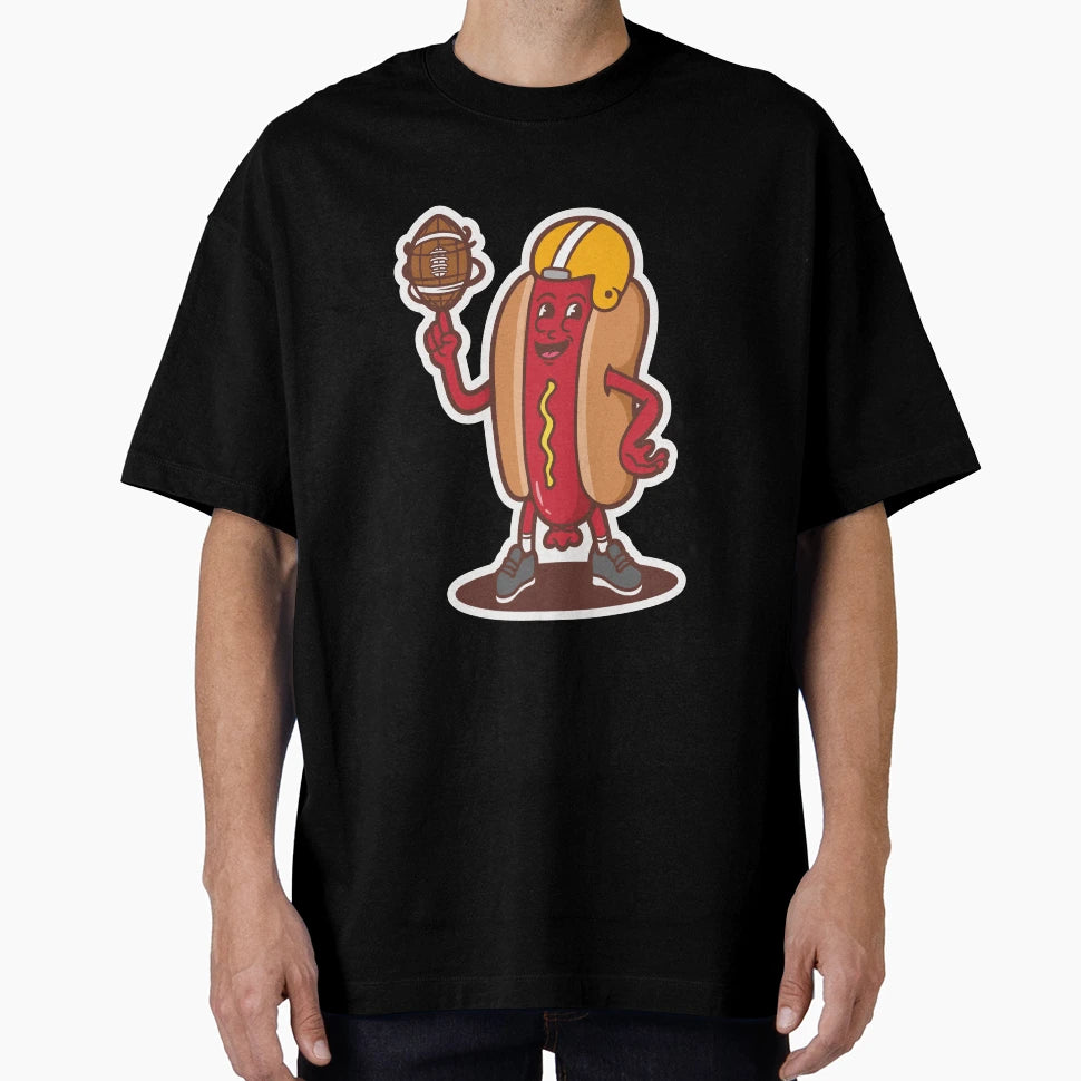 Hotdog Football T-Shirt - Graphic Print for Adults - T-Shirt, Sweatshirt, Hoodie