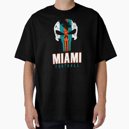 Miami Pro Football Grunge T-Shirt - Fun Novelty Design for Adults - T-Shirt, Sweatshirt, Hoodie