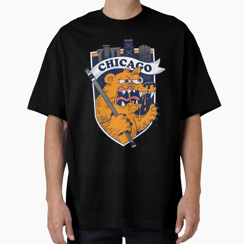 Chicago Football T-Shirt - Trendy Graphic Men Women - T-Shirt, Sweatshirt, Hoodie