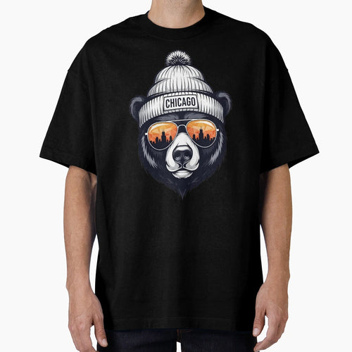 Chicago Bear T-Shirt - Minimalist Print Men Women - T-Shirt, Sweatshirt, Hoodie