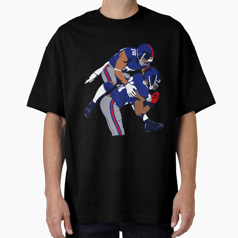 Osi Umenyiora And Justin Tuck T-Shirt - Minimalist Print for Adults - T-Shirt, Sweatshirt, Hoodie