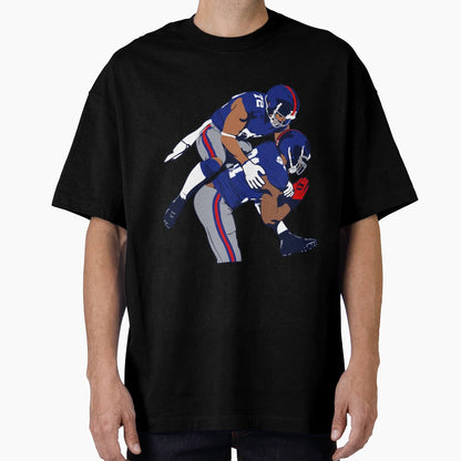 Osi Umenyiora And Justin Tuck T-Shirt - Minimalist Print for Adults - T-Shirt, Sweatshirt, Hoodie